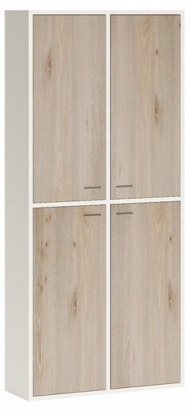 Шкаф книжный Домино СУ(ш2в2)+4ФГ в Стрежевом - strezevoi.ok-mebel.com | фото