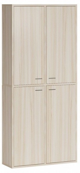 Шкаф книжный Домино СУ(ш2в2)+4ФГ в Стрежевом - strezevoi.ok-mebel.com | фото