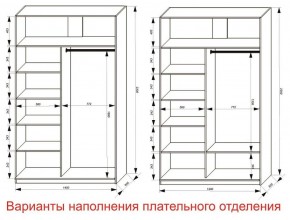 Шкаф-купе 1400 серии SOFT D8+D2+B2+PL4 (2 ящика+F обр.штанга) профиль «Графит» в Стрежевом - strezevoi.ok-mebel.com | фото 8