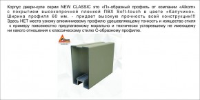 Шкаф-купе 1500 серии NEW CLASSIC K3+K3+B2+PL1 (2 ящика+1 штанга) профиль «Капучино» в Стрежевом - strezevoi.ok-mebel.com | фото 5