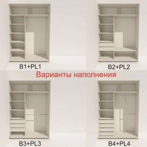 Шкаф-купе 1600 серии SOFT D1+D3+B2+PL1 (2 ящика+1штанга) профиль «Графит» в Стрежевом - strezevoi.ok-mebel.com | фото 5