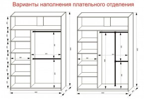 Шкаф-купе 1600 серии SOFT D1+D3+B2+PL1 (2 ящика+1штанга) профиль «Графит» в Стрежевом - strezevoi.ok-mebel.com | фото 7