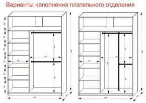 Шкаф-купе 1600 серии SOFT D6+D4+B2+PL2 (2 ящика+1штанга+1 полка) профиль «Капучино» в Стрежевом - strezevoi.ok-mebel.com | фото 9