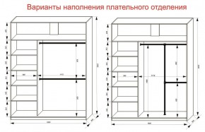 Шкаф-купе 1800 серии SOFT D1+D3+B2+PL1 (2 ящика+1штанга) профиль «Графит» в Стрежевом - strezevoi.ok-mebel.com | фото 7