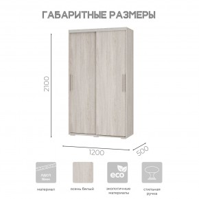 Шкаф-купе ШКК-11 (ясень белый) в Стрежевом - strezevoi.ok-mebel.com | фото 7