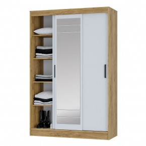 Шкаф-купе Тео ШКК-02 (крафт/белый) в Стрежевом - strezevoi.ok-mebel.com | фото 4