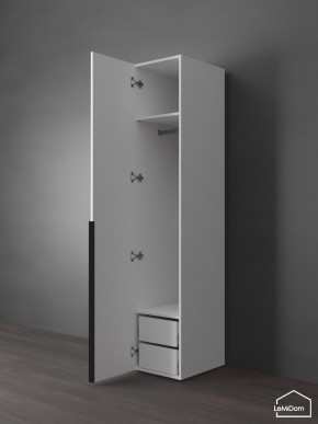 Шкаф Linnea MHR-1-3 2050х400х510 (Белый-М 11.1.1) в Стрежевом - strezevoi.ok-mebel.com | фото 5