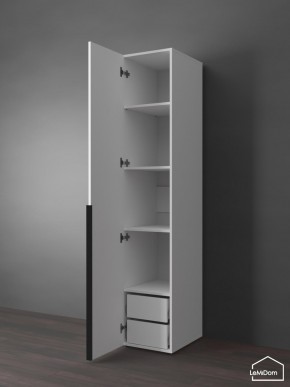 Шкаф Linnea MHR-1-3 2050х400х510 (Белый-М 11.1.2) в Стрежевом - strezevoi.ok-mebel.com | фото 5