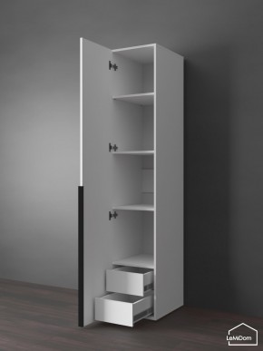 Шкаф Linnea MHR-1-3 2050х400х510 (Белый-М 11.1.2) в Стрежевом - strezevoi.ok-mebel.com | фото 6