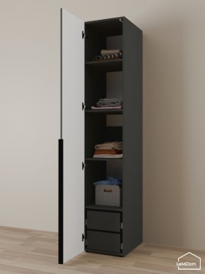 Шкаф Linnea MHR-1-4 2050х400х510 (Графит-М 11.1.25) в Стрежевом - strezevoi.ok-mebel.com | фото 5