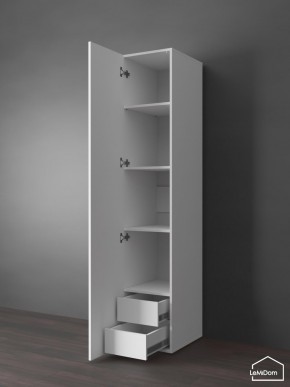 Шкаф Linnea MHR-1PO-4 2050х400х510 (Белый-М 11.1.2) в Стрежевом - strezevoi.ok-mebel.com | фото 4
