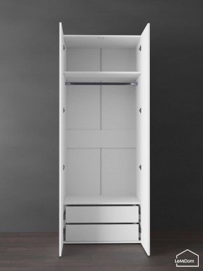 Шкаф Linnea MHR-2PO-3 2050х800х510 (Белый-М 11.1.1) в Стрежевом - strezevoi.ok-mebel.com | фото 4