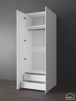 Шкаф Linnea MHR-2PO-3 2050х800х510 (Белый-М 11.1.1) в Стрежевом - strezevoi.ok-mebel.com | фото 5