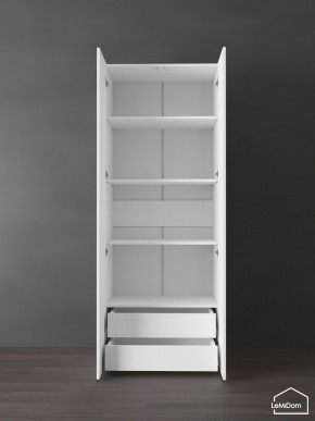 Шкаф Linnea MHR-2PO-4 2050х800х510 (Белый-М 11.1.1) в Стрежевом - strezevoi.ok-mebel.com | фото 6