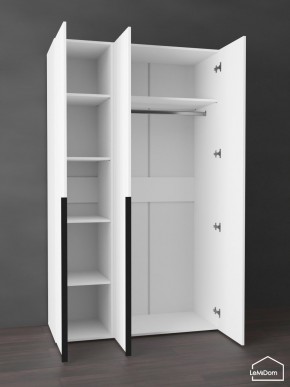 Шкаф Linnea MHR-3-1 2050х1200х510 (Белый-М 11.1.2) в Стрежевом - strezevoi.ok-mebel.com | фото 4