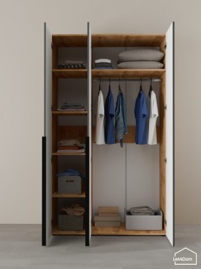 Шкаф Linnea MHR-3-1 2050х1200х510 (ДВ-М 11.1.25) в Стрежевом - strezevoi.ok-mebel.com | фото 4