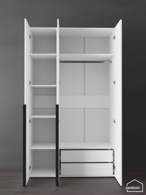 Шкаф Linnea MHR-3-2 2050х1200х510 (Белый-М 11.1.2) в Стрежевом - strezevoi.ok-mebel.com | фото 5
