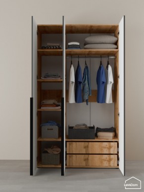 Шкаф Linnea MHR-3-2 2050х1200х510 (ДВ-М 11.1.25) в Стрежевом - strezevoi.ok-mebel.com | фото 5