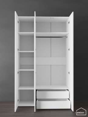 Шкаф Linnea MHR-3PO-2 2050х1200х510 (Белый-М 11.1.1) в Стрежевом - strezevoi.ok-mebel.com | фото 5