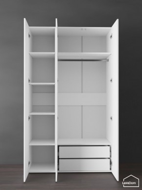 Шкаф Linnea MHR-3PO-2 2050х1200х510 (Белый-М 11.1.2) в Стрежевом - strezevoi.ok-mebel.com | фото 6