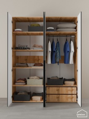Шкаф Linnea MHR-4-2 2050х1600х510 (ДВ-М 11.1.25) в Стрежевом - strezevoi.ok-mebel.com | фото 6