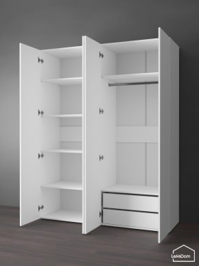 Шкаф Linnea MHR-4PO-2 2050х1600х510 (Белый-М 11.1.2) в Стрежевом - strezevoi.ok-mebel.com | фото 5
