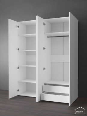 Шкаф Linnea MHR-4PO-2 2050х1600х510 (Белый-М 11.1.2) в Стрежевом - strezevoi.ok-mebel.com | фото 6