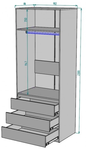 Шкаф Мальта H171 в Стрежевом - strezevoi.ok-mebel.com | фото 2