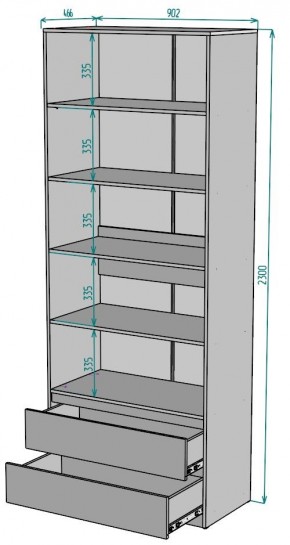 Шкаф Мальта H185 в Стрежевом - strezevoi.ok-mebel.com | фото 2