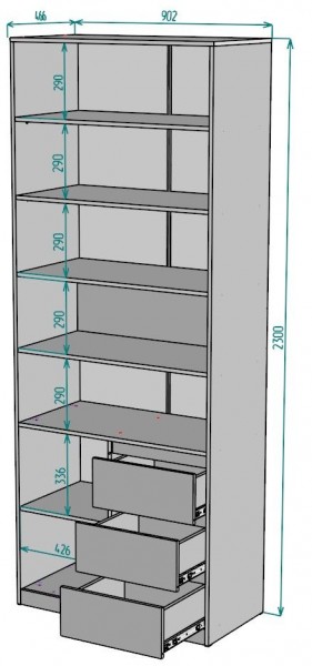 Шкаф Мальта H190 в Стрежевом - strezevoi.ok-mebel.com | фото 2