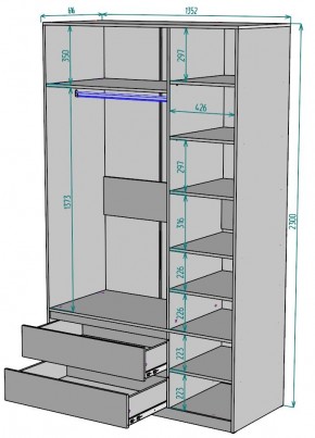 Шкаф Мальта H217 в Стрежевом - strezevoi.ok-mebel.com | фото 2