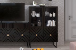 Шкаф низкий (2 стеклодвери) Марсель в Стрежевом - strezevoi.ok-mebel.com | фото 7