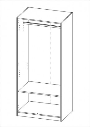 Шкаф ОРИОН двухдверный, цвет Дуб Сонома в Стрежевом - strezevoi.ok-mebel.com | фото 2