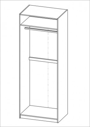 Шкаф ПЕГАС двухдверный, цвет белый в Стрежевом - strezevoi.ok-mebel.com | фото 3