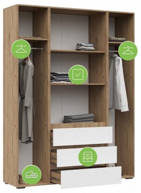 Шкаф платяной Элла в Стрежевом - strezevoi.ok-mebel.com | фото 4