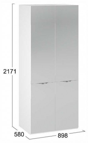 Шкаф платяной Глосс СМ-319.07.004 в Стрежевом - strezevoi.ok-mebel.com | фото 4