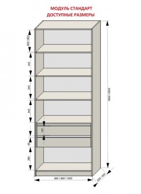 Шкаф распашной серия «ЗЕВС» (PL3/С1/PL2) в Стрежевом - strezevoi.ok-mebel.com | фото 13