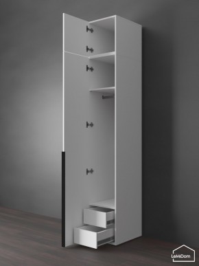 Шкаф с антресолью Linnea MHR-1A-3 2450х400х510 (Белый-М 11.1.1) в Стрежевом - strezevoi.ok-mebel.com | фото 6
