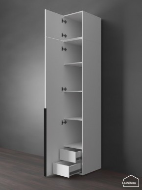 Шкаф с антресолью Linnea MHR-1A-4 2450х400х510 (Белый-М 11.1.1) в Стрежевом - strezevoi.ok-mebel.com | фото 5
