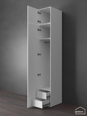 Шкаф с антресолью Linnea MHR-1POA-3 2450х400х510 (Белый-М 11.1.2) в Стрежевом - strezevoi.ok-mebel.com | фото 6