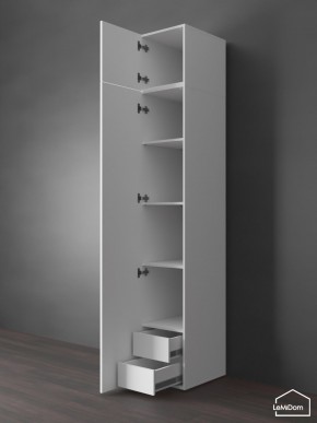 Шкаф с антресолью Linnea MHR-1POA-4 2450х400х510 (Белый-М 11.1.2) в Стрежевом - strezevoi.ok-mebel.com | фото 5
