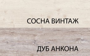 Шкаф с витриной 1V1D1S, MONAKO, цвет Сосна винтаж/дуб анкона в Стрежевом - strezevoi.ok-mebel.com | фото 3