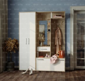 Шкаф Канзас (Дуб Сонома/Белый) в Стрежевом - strezevoi.ok-mebel.com | фото 2
