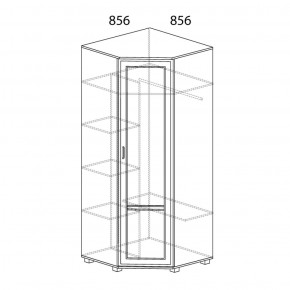 Шкаф угловой №243 Белла в Стрежевом - strezevoi.ok-mebel.com | фото 2