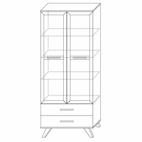 Шкаф-витрина 800 Вега Скандинавия в Стрежевом - strezevoi.ok-mebel.com | фото 7