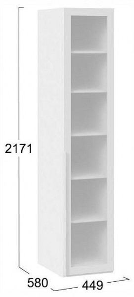 Шкаф-витрина Порто СМ-393.07.008 в Стрежевом - strezevoi.ok-mebel.com | фото 3