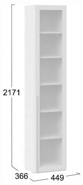 Шкаф-витрина Порто СМ-393.07.213 в Стрежевом - strezevoi.ok-mebel.com | фото 4