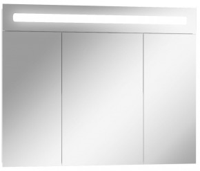Шкаф-зеркало Аврора 90 с подсветкой LED Домино (DV8011HZ) в Стрежевом - strezevoi.ok-mebel.com | фото 1