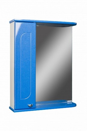 Шкаф-зеркало Радуга Синий металлик 55 левый АЙСБЕРГ (DA1129HZR) в Стрежевом - strezevoi.ok-mebel.com | фото 1