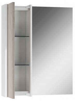 Шкаф-зеркало Uno 60 Дуб серый левый/правый Домино (DU1503HZ) в Стрежевом - strezevoi.ok-mebel.com | фото 3